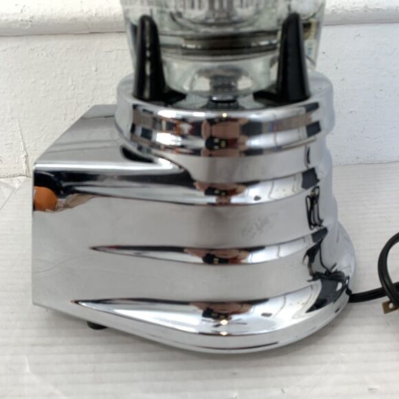 Vtg Warning Automatic Blender Glass Pitcher Lid Chrome Base Motor Model 1067 MCM - Picture 12 of 16